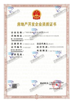南寧-投資開發有限責任公司房地產開發二級資質